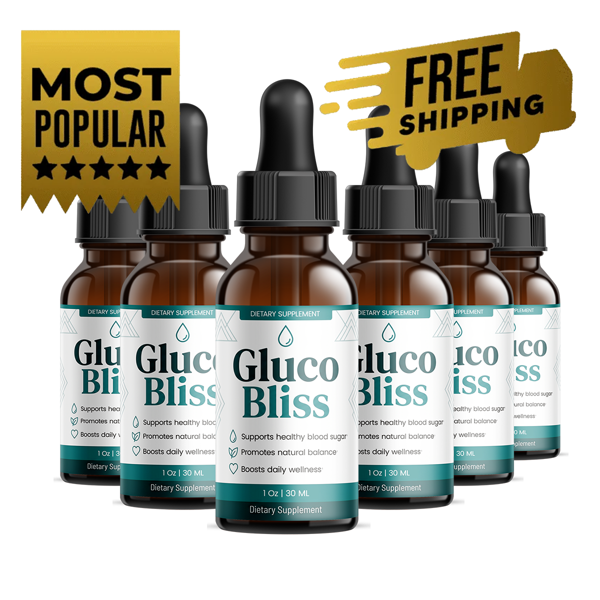 GlucoBliss® 6 bottles